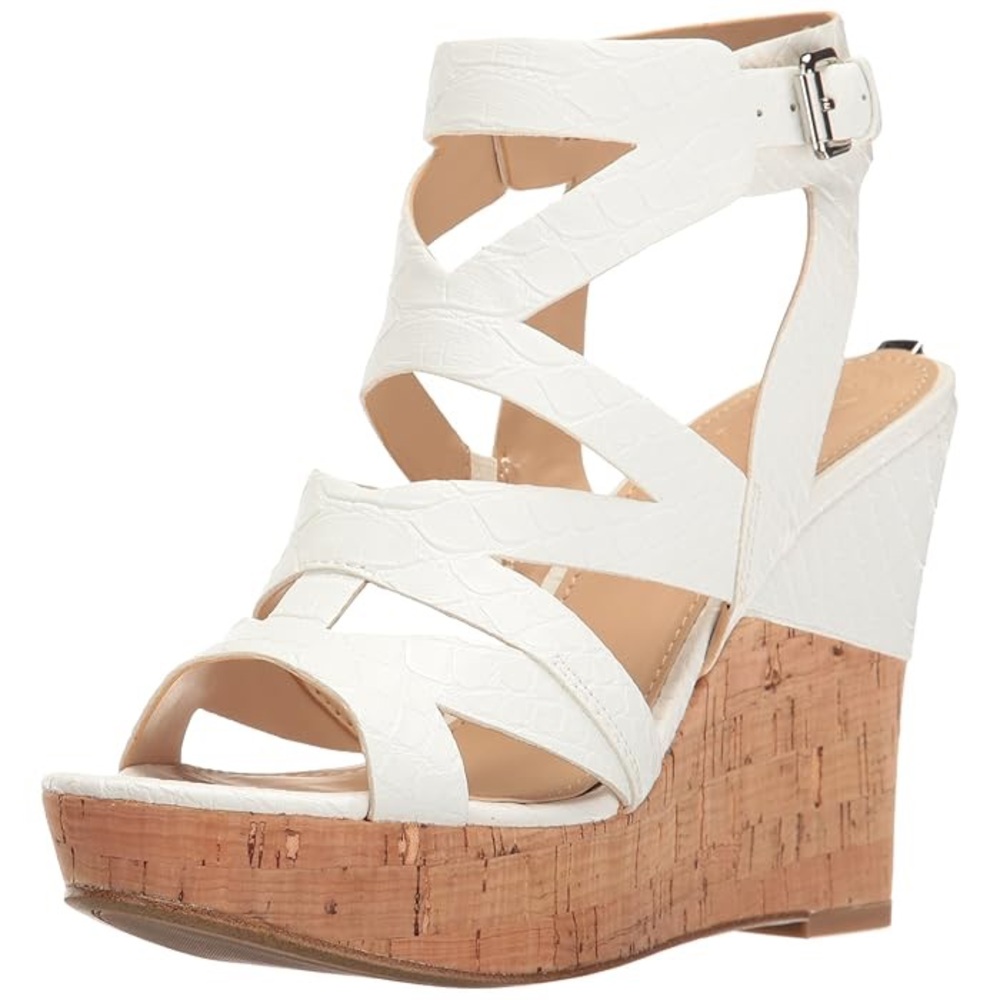 GUESS Women's Hannele2 Wedge Sandal 8M